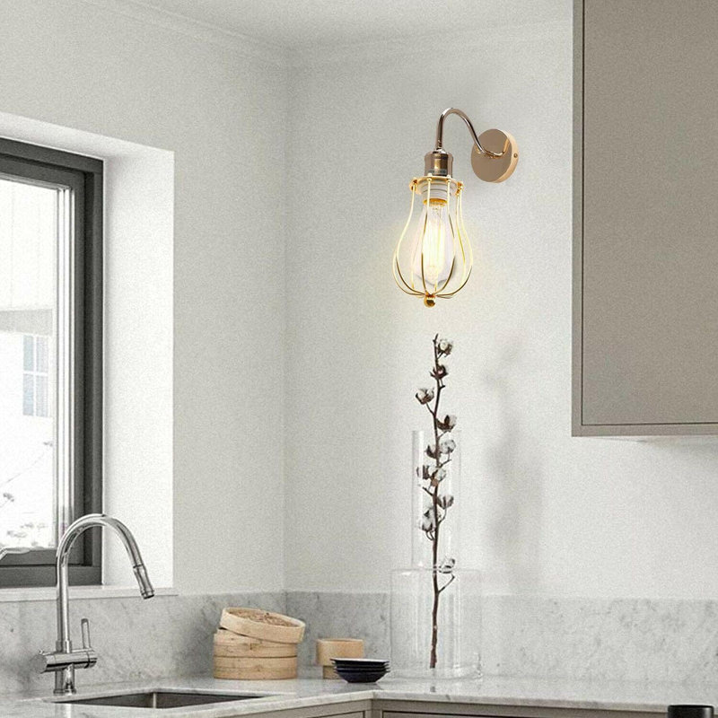 Ananio Armed Sconce, French Gold