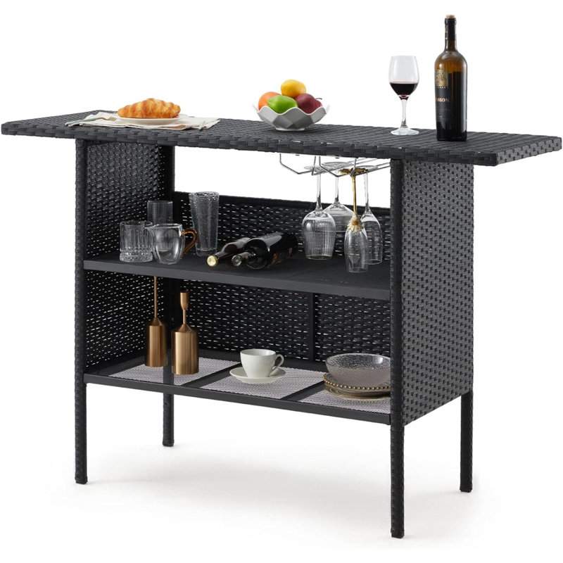 Withernsea Bar Cart, Black