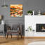 «Orange Summer» par Rich Monet, art mural en verre acrylique, 24 po x 24 po-752595248