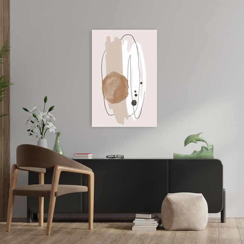 Art contemporain abstrait géométrique, H 36 po x l 24 po