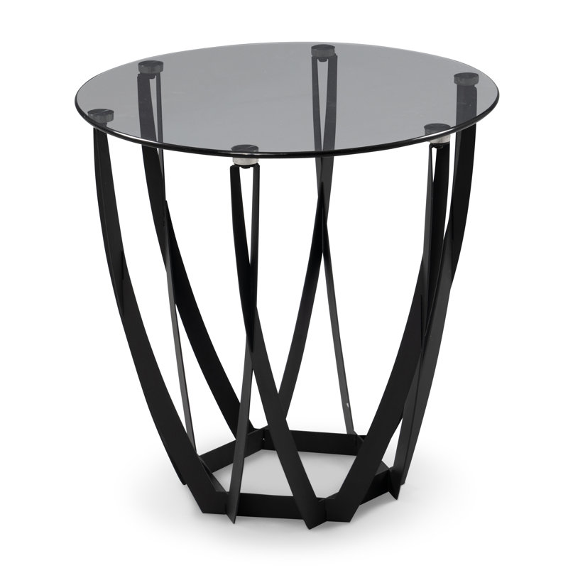 Ayeleen Glass Top Frame End Table