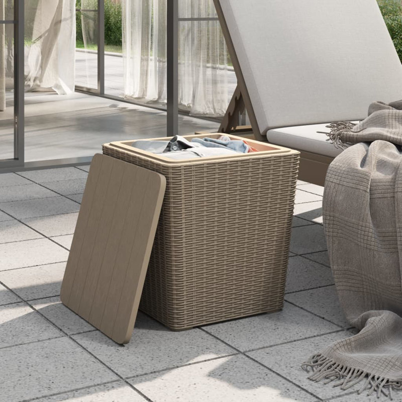 Logene Square Outdoor Side Table , 38.5cm cm W 38.5cm cm D