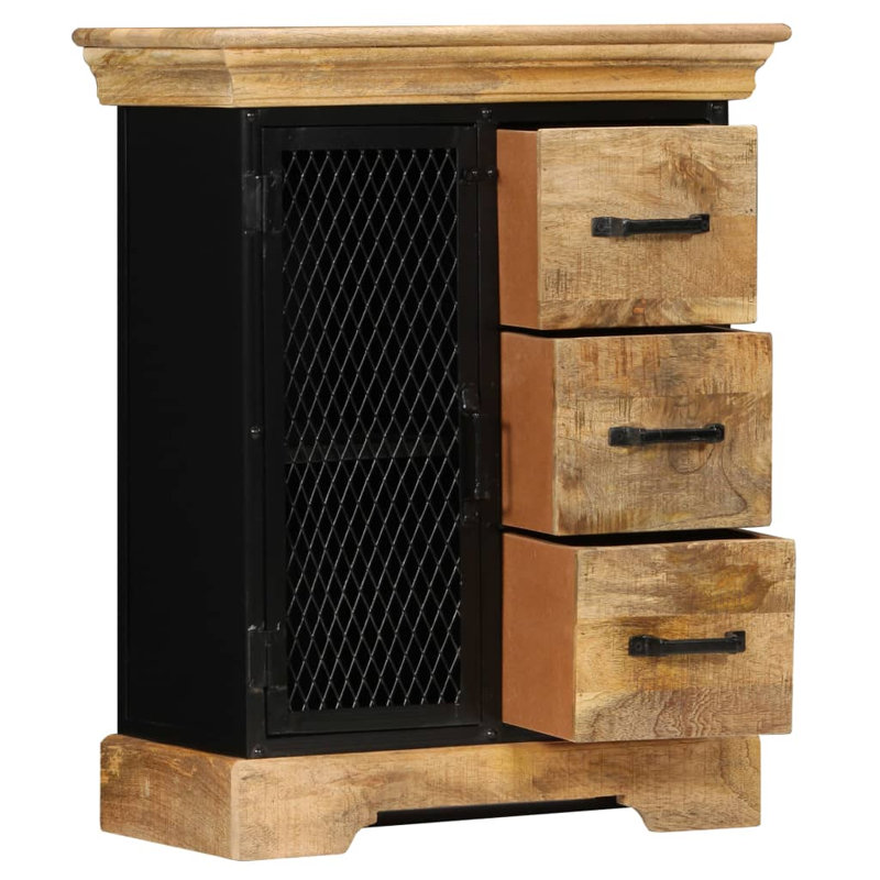 Sideboard 23.6" x 11.8" x 29.5" Solid Mango Wood
