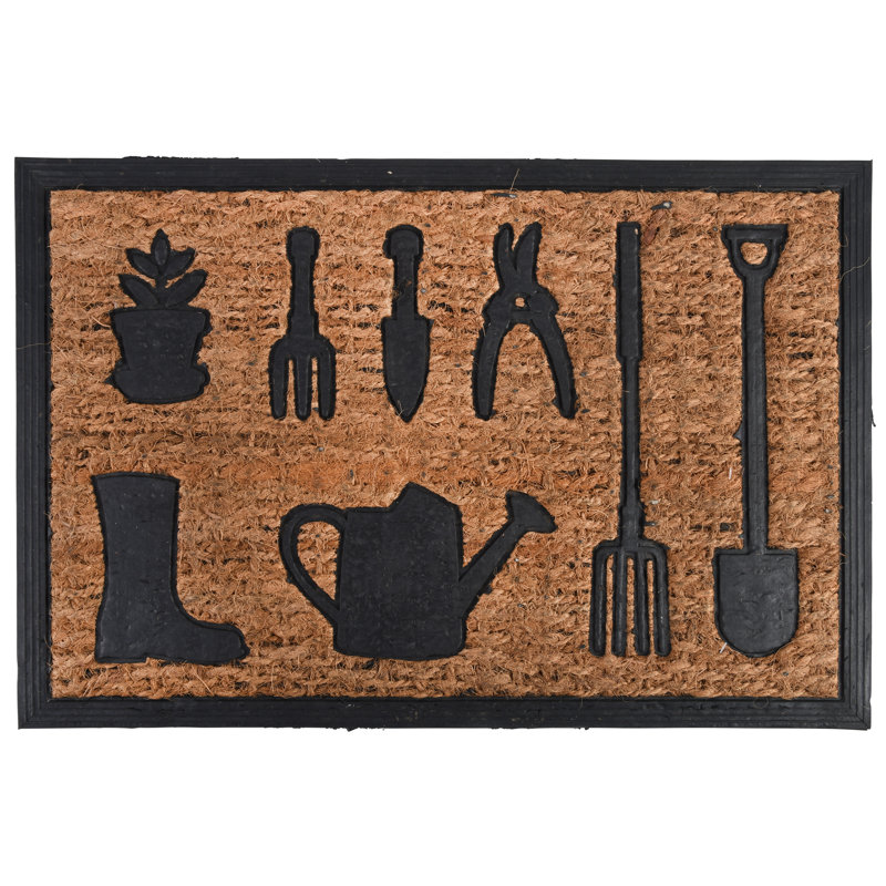 Coir & Rubber Doormat Garden Tools
