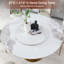 Table de salle à manger ronde en marbre moderne avec plateau tournant, plateau en pierre frittée pour la cuisine, la salle à manger, le coin-repas, conception peu encombrante-244002267
