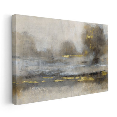 Paysage doré embelli - Reproduction d'art sur toile