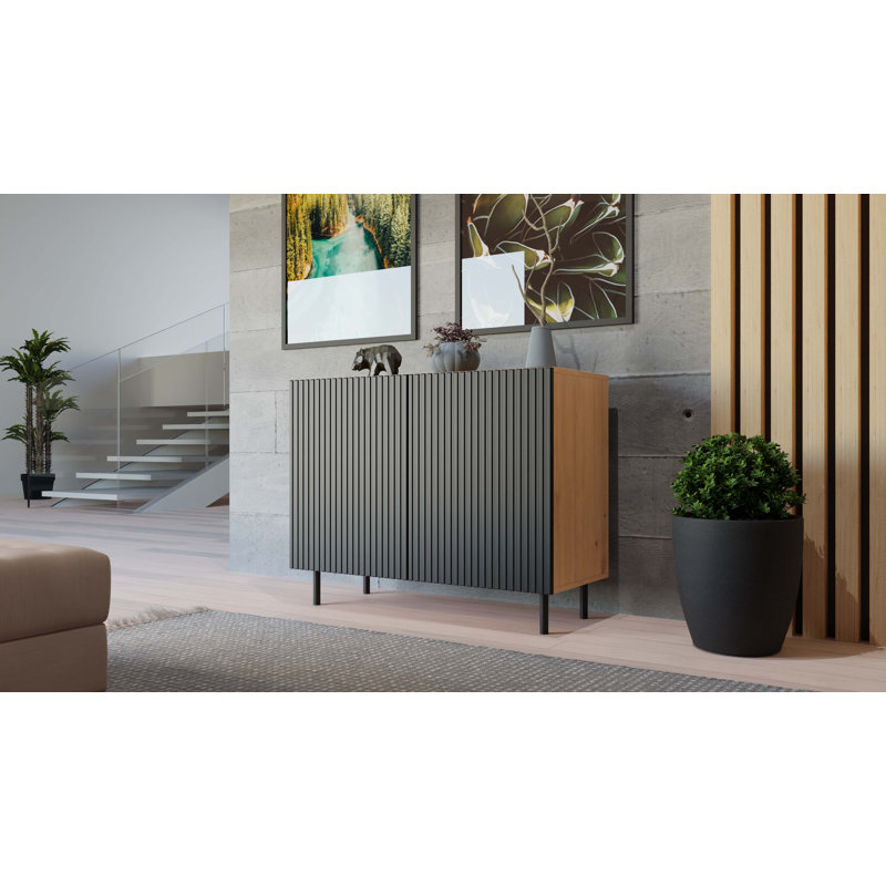 Sperryville 2 - Door Rectangle Accent Cabinet, Black