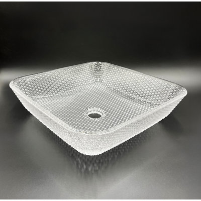 16" AquaLuxe Glass Vessel Sink