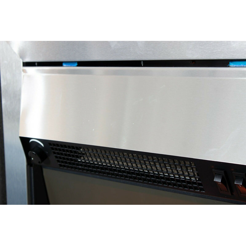 Aidenn Symple Stuff 48cm W Silver Electric Fire