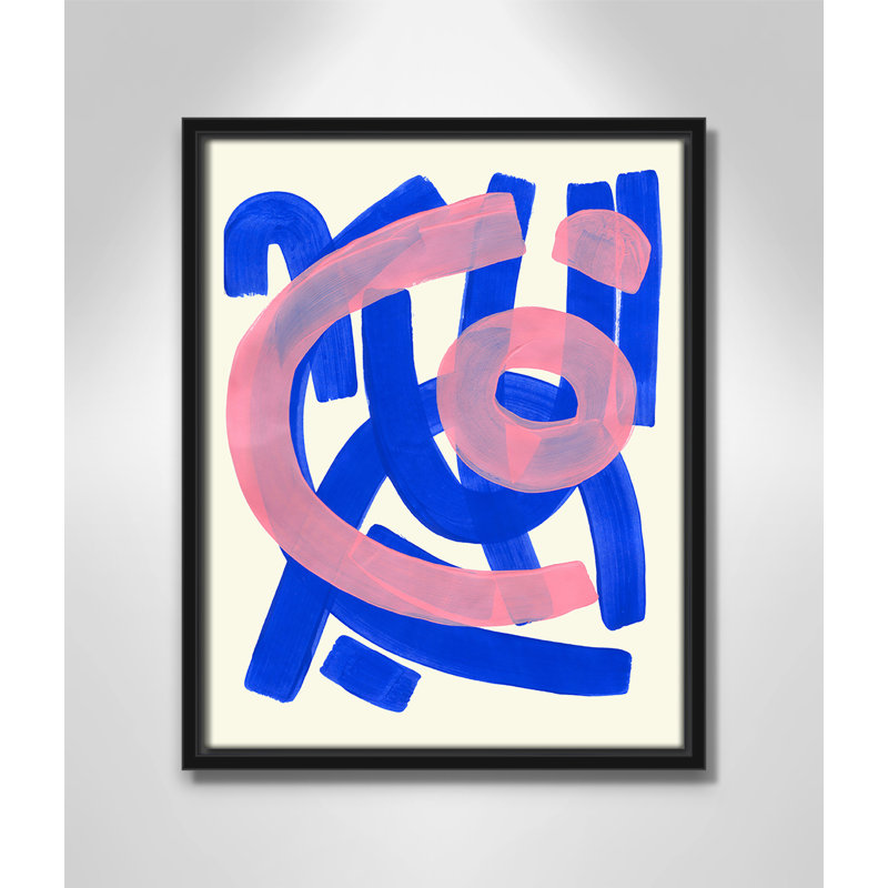 Impression Funky Beat par Haniff, Framed Canvas, L 12,5 po x H 15,5 po, Black Floater