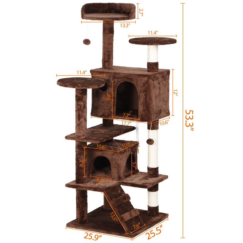 Tour pour arbre à chat 54 po pour chat