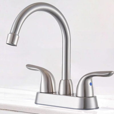 Centerset Bathroom Faucet with Drain Assembly