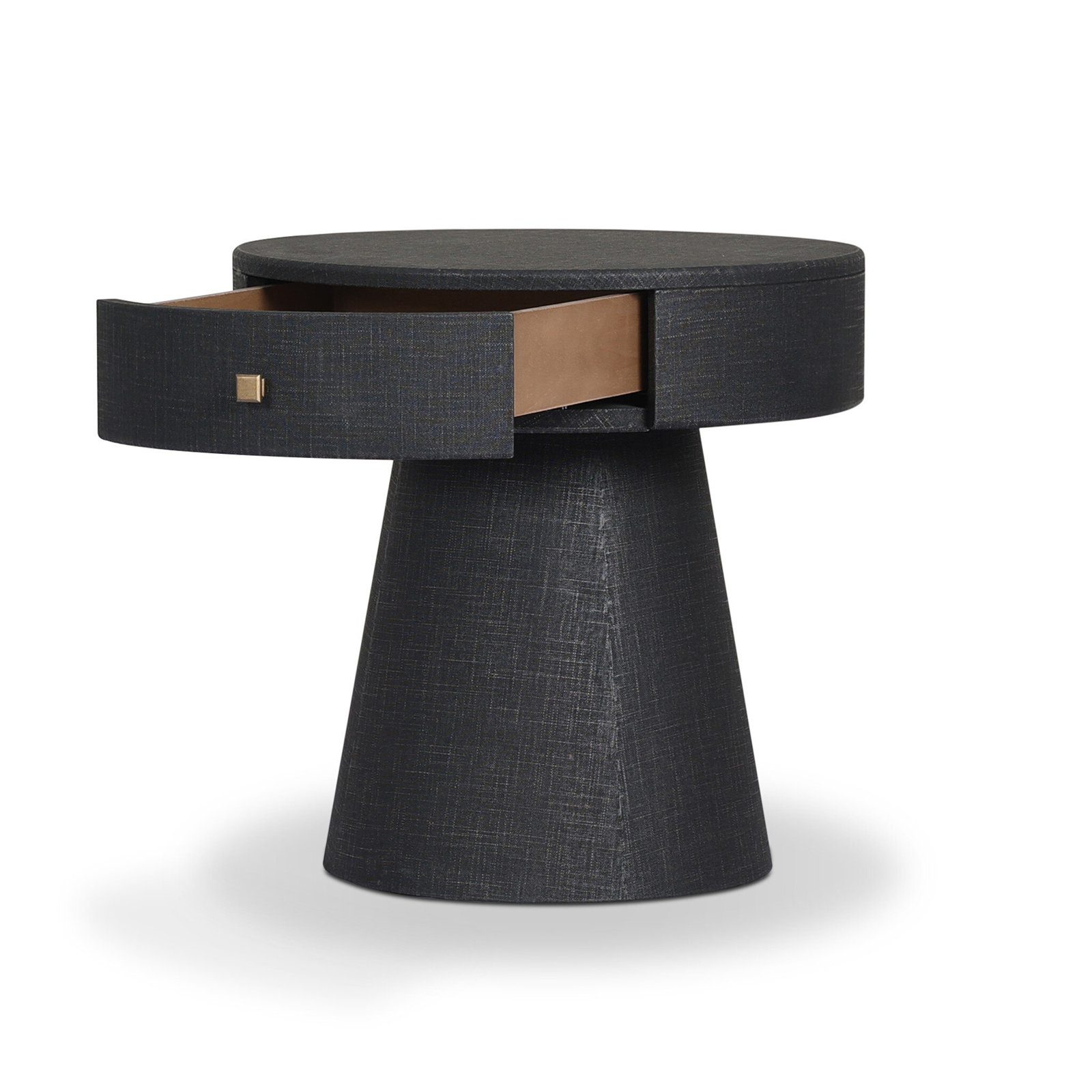 1 - Drawer Nightstand, Black Linen