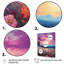 «Breathtake Sunset In Blossoming Flower Meadows», reproduction sur toile-141091289-141091285