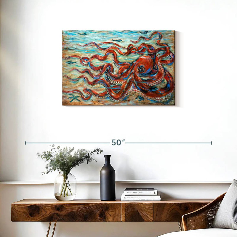 Octopus Crawl, 20" H x 30" W