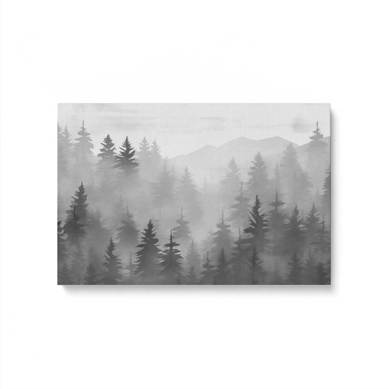 Toile Smoky Pines, Toile tendue, H 12 po x l 18 po x P 1,25 po, 1