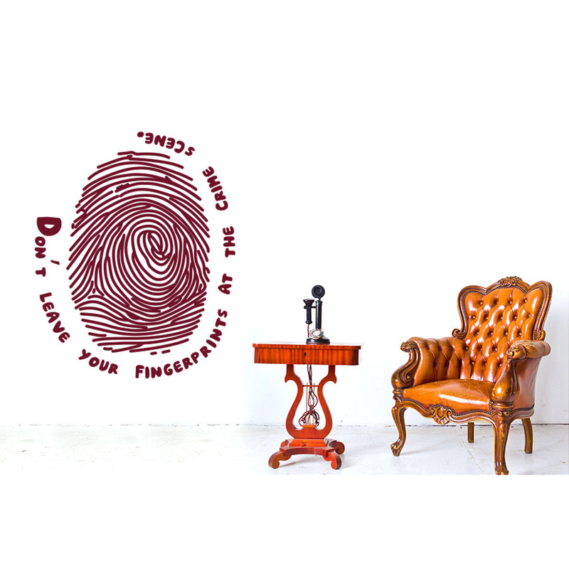 Wall Decal, Burgundy, Large