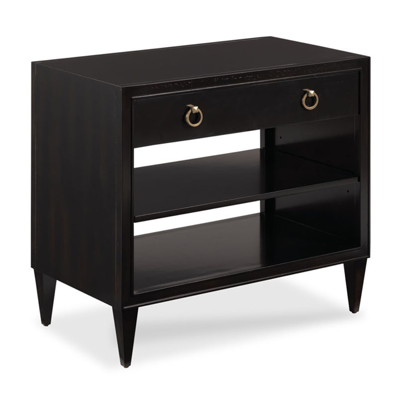 Table de chevet Adams, Noir