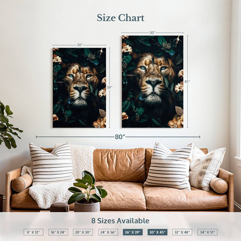 Brampt Lion I, 39" H x 26" W