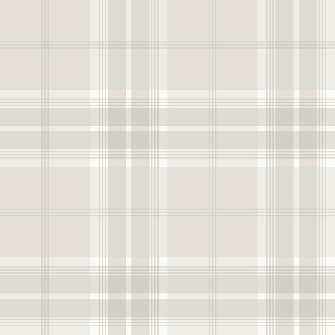 Plaid Wallpaper, Off-White