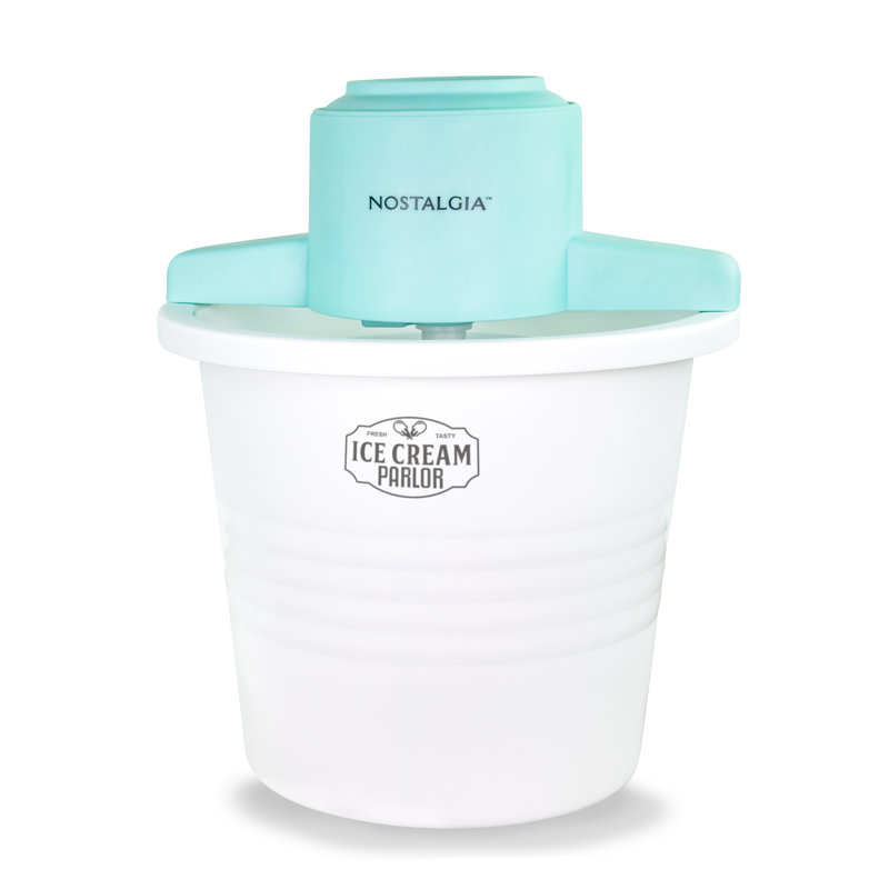 Nostalgia 4-quart Parlor Electric Ice Cream Maker - White