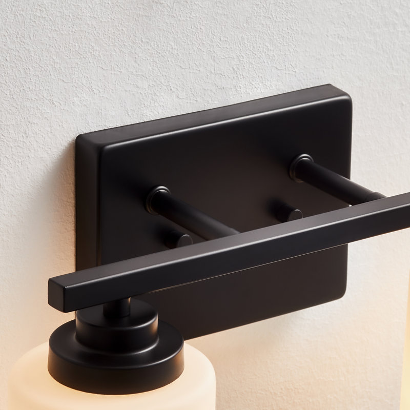 Quitterie - Éclairage pour meuble-lavabo, Noir mat, White, 2