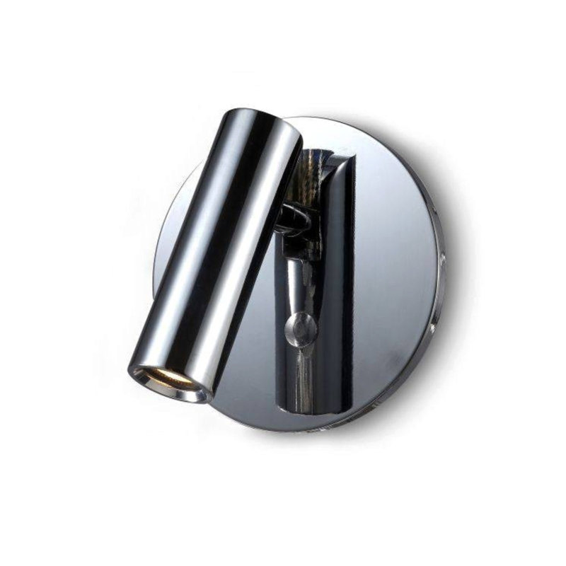 UltraBeam 3 Watt LED Wall or Headboard Mounted Recessed Bedside Reading Light, Brushed Nickel