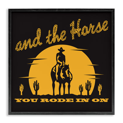 «Horse You Rode In», impression numérique sur toile par Jedco Brands, Inc.