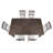 Dunihue Extendable Pine Solid Wood Solid Wood Top Four Leg Dining Set-1380022881