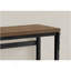 Bureau d'ordinateur, bureau personnel, debout, réglable, L 48 po, travail, ordinateur portable, stratifié noyer, métal noir, contemporain, moderne-1214519180