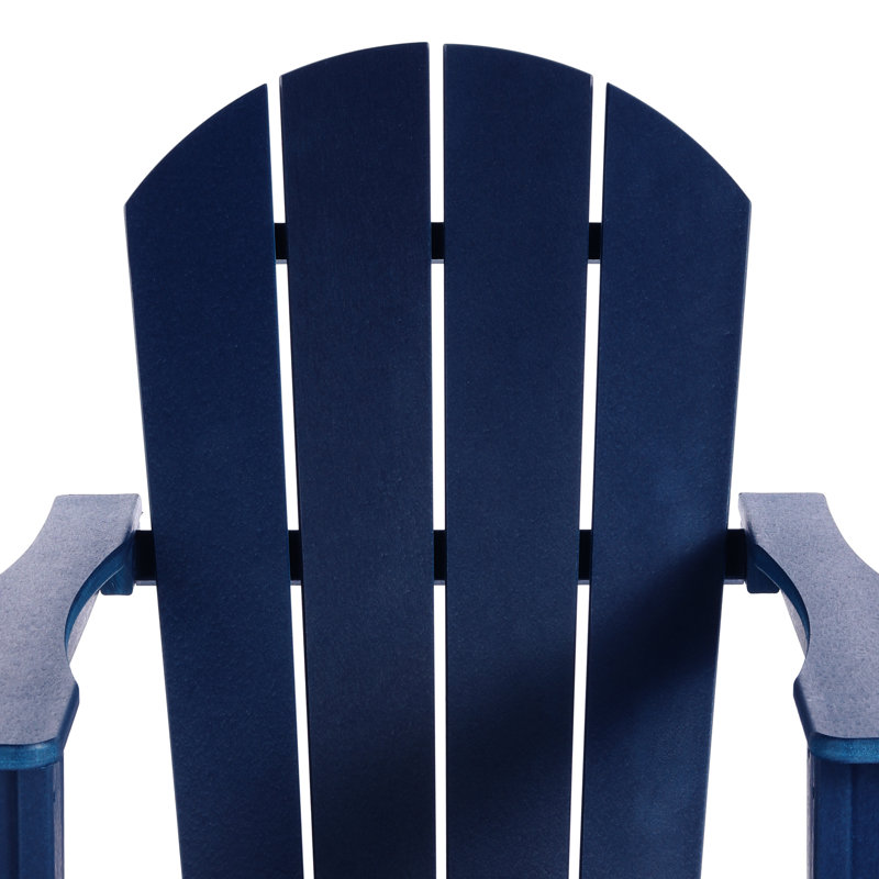 Chaise Adirondack berçante en PEHD Laguna, Marine