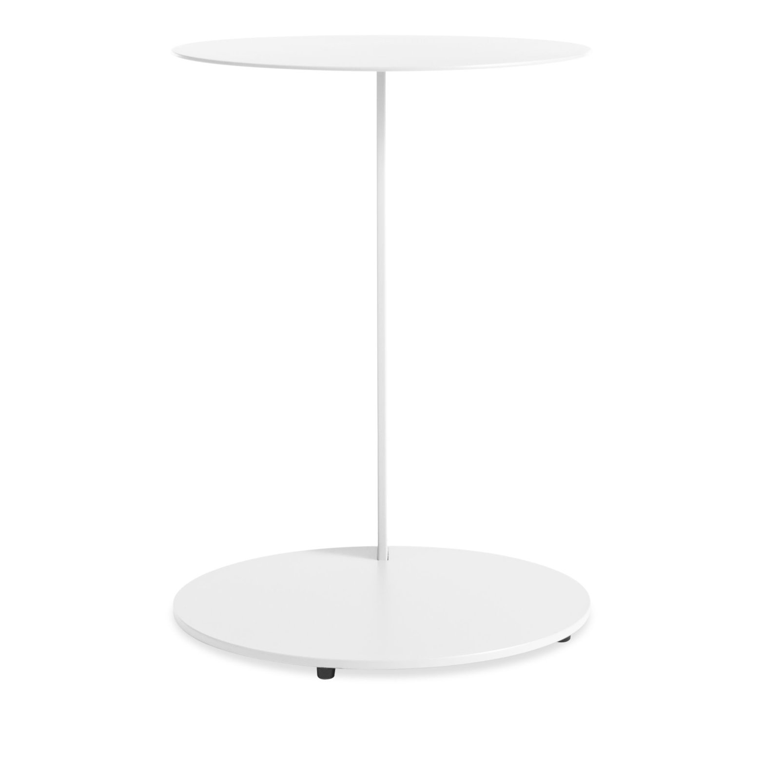 Note End Table, White, 23" H x 20" W x 20" D