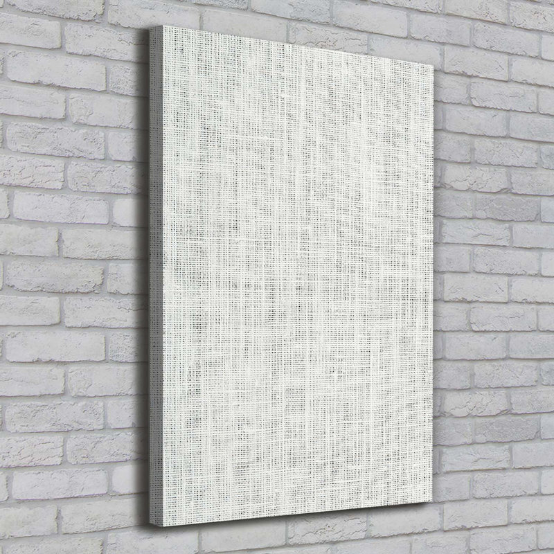 White Linen Canvas - Wrapped Canvas Print