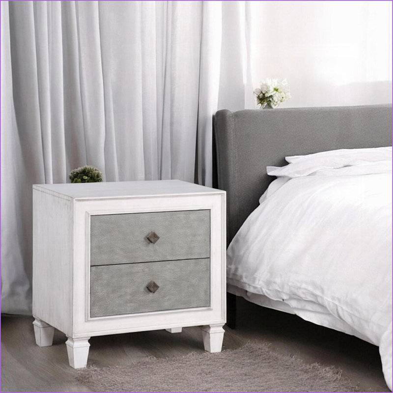 Table de chevet 2 tiroirs Modern