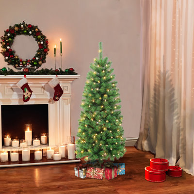 54' Lighted Pine Christmas Tree