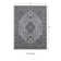 Tapis gris et gris anthracite tissé à plat à la machine Pagerale
