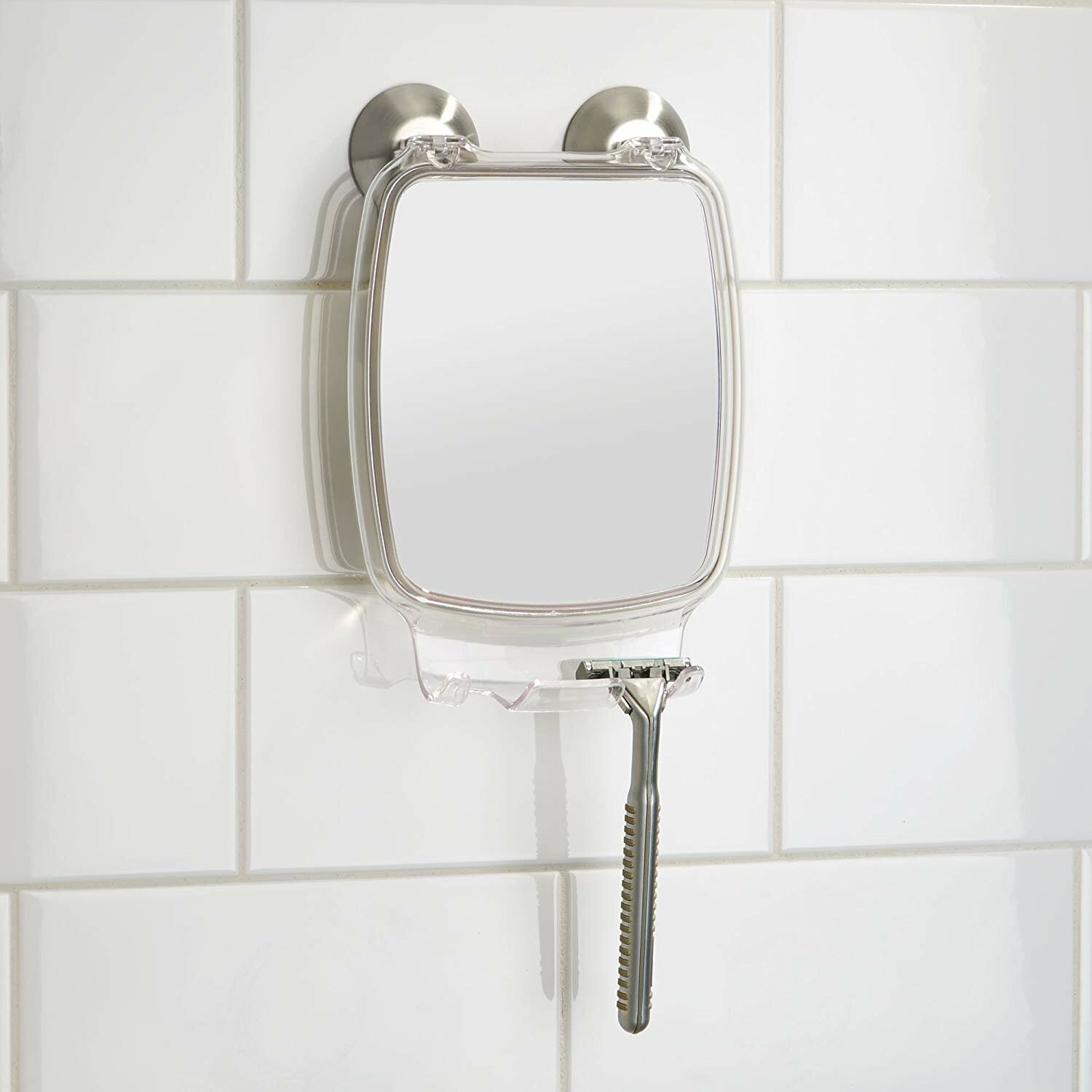 Shaving Razor Holder Shower Stainless Steel Bathroom Wall-mounted