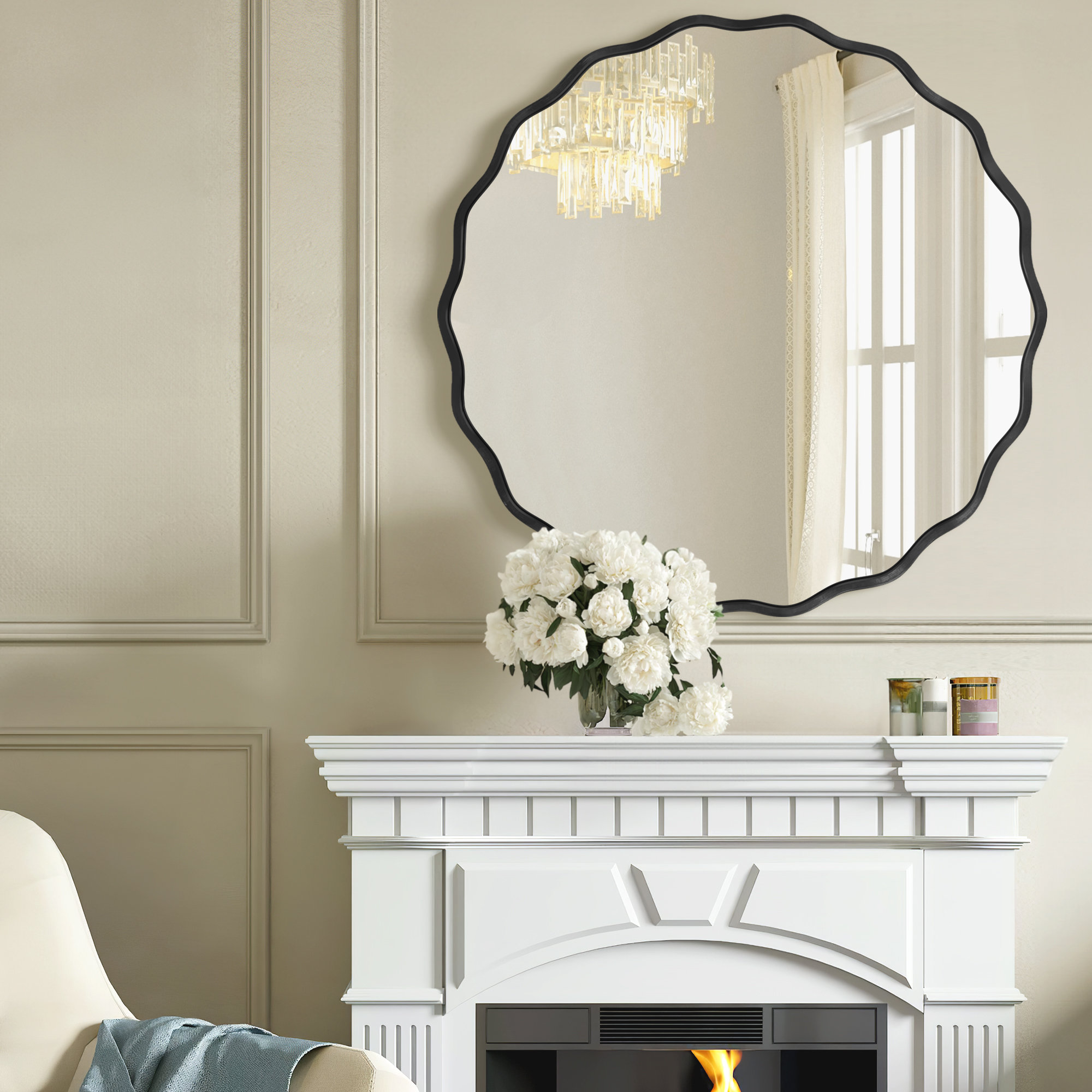 JXY HOME Round Metal Frame Wall Mirror & Reviews | Wayfair