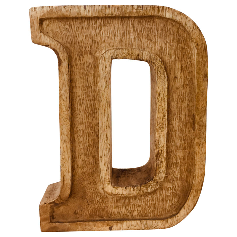 Jaliyah Text & Numbers Letter Block, D