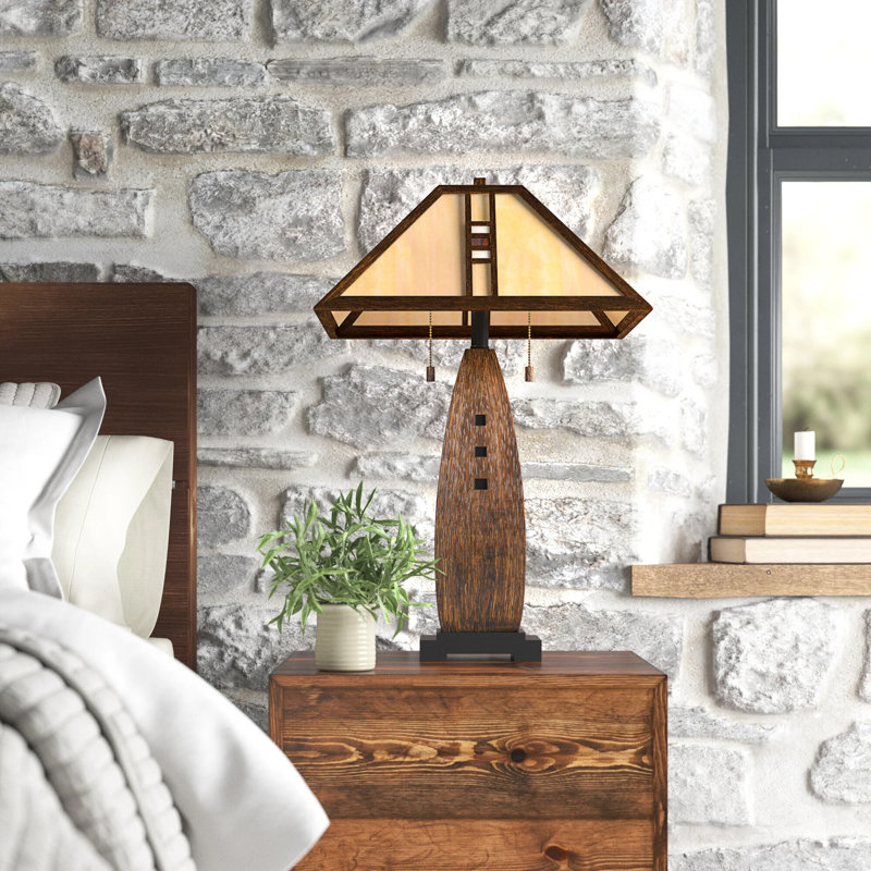 Lampe de table noire 26,5 po tiffany Reinert