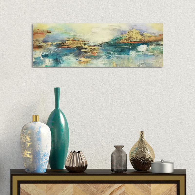 Perenne by Gabriela Villarreal - Wrapped Canvas Panoramic Painting, 30.48 cm H x 91.44 cm W x 3.175 cm D