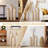 Decorative Metal Vases Set Of 3, 24/28/32.3 Inch Gold Leaf Pattern Floor Vases, White & Gold Tall Vases For Home Decor, Living Room Entryway Decor (5.31In Base Width)