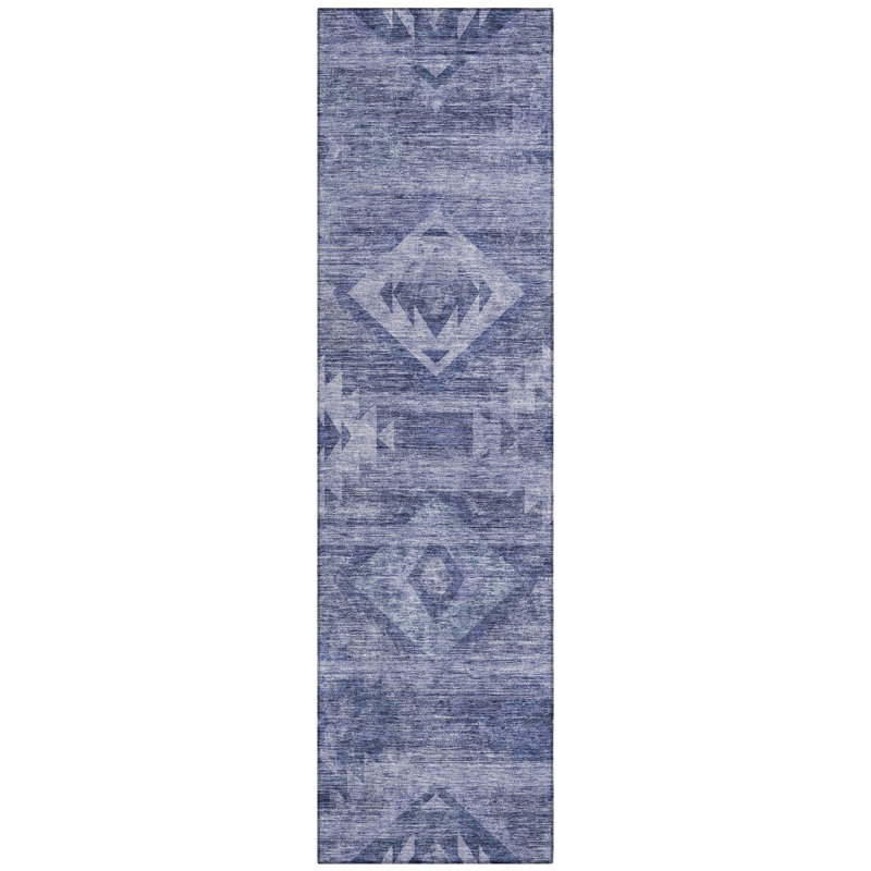 Shilynn Washable Southwestern Indoor / Outdoor Rug, Runner 2'3" x 7'6"