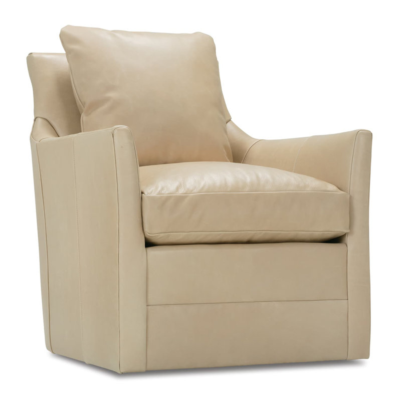 Ingrid Leather Swivel Glider