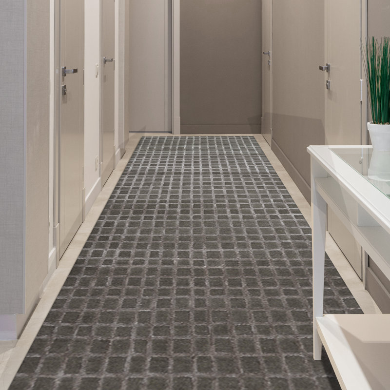 Checkered Area Rug, Runner 2'6" x  8'