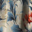 Ikat floral bleu victorien I - rideau ikat - rideau ikat occultant en velours - 1 panneau-107536509