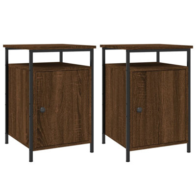 Gibby 40cm W Iron Bedside Table