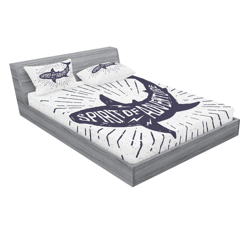 Microfiber Sheet Set, Queen Sheet Set with Fitted Sheet