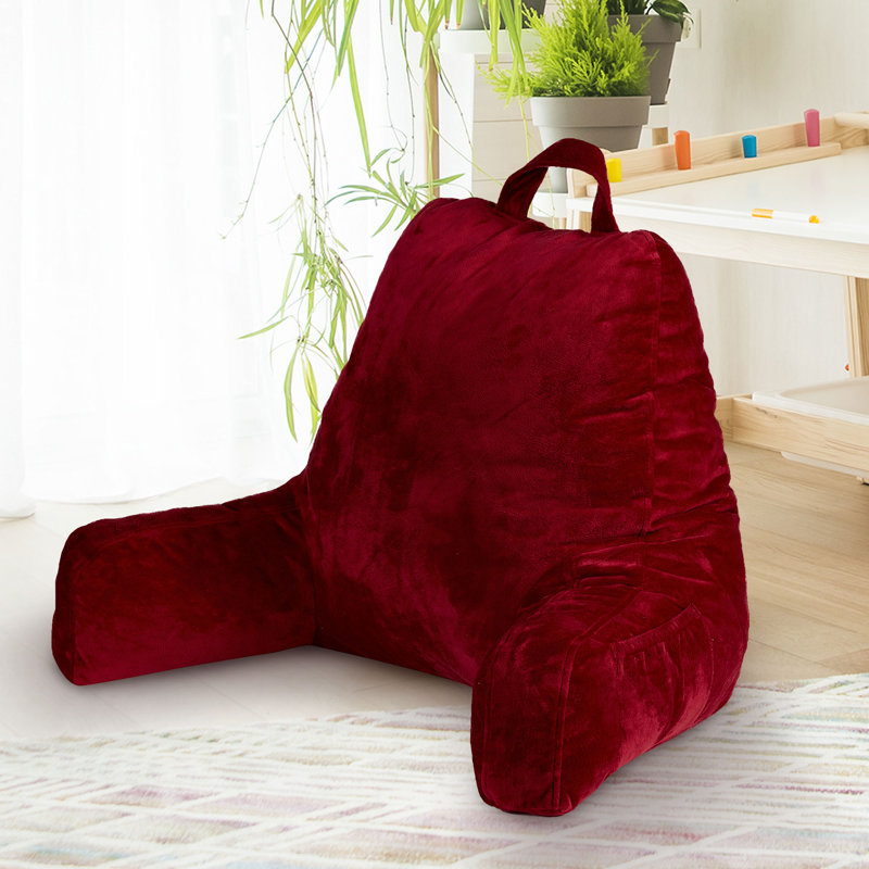 Throw Pillow, Maroon, 24" H x 12" W x 11" D