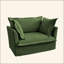 Fauteuil à housse avec 1 grand coussin de dossier et 2 grands coussins décoratifs, 1 siège profond et 1 canapé confortable-1255068826